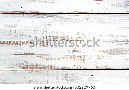 white rustic wood plank texture background. top view