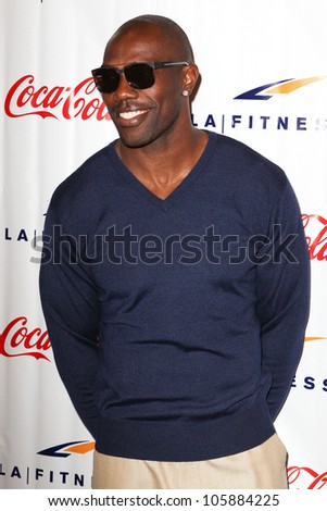 WOODLAND HILLS, CA - JUNE 02: Former NFL star Terrell Owens arrives at the grand opening of the LA Fitness Signature Club on June 2, 2012 in Woodland Hills.
