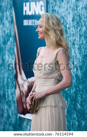 HOLLYWOOD, CA. - JUN 23: Anne Heche arrives at HBO\'s Hung Season 2 premiere at Paramount Theater on the Paramount Studios lot on June 23, 2010 in Hollywood, California.