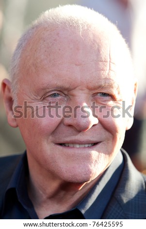HOLLYWOOD, CA. - MAY 2: Sir Anthony Hopkins arrives at the Los Angeles premiere of Thor at the El Capitan Theatre on May 2, 2011 in Hollywood, California.
