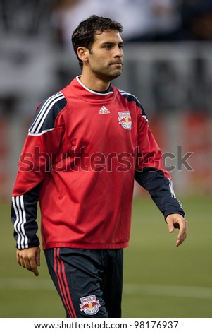 CARSON, CA. - MAY 7: New York Red Bulls D Rafa Marquez #4 before the MLS game between the New York Red Bulls & the Los Angeles Galaxy on May 7 2011 at the Home Depot Center in Carson, CA.
