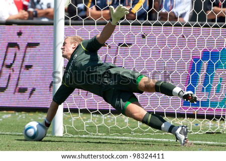 CARSON, CA. - July 24: Manchester City FC G Joe Hart #25 during the World Football Challenge game on July 24 2011 at the Home Depot Center in carson, Ca.