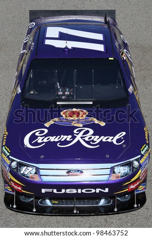 FONTANA, CA. - OCT 9: Sprint Cup Series driver Matt Kenseth in the Crown Royal #17 car during the Pepsi Max 400 practice on Oct 9 2010 at the Auto Club Speedway.