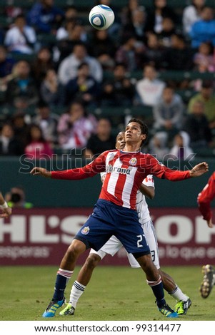 CARSON, CA. - JUNE 1: Chivas USA player F Chris Cortez #27 during the MLS game on June 1 2011 at the Home Depot Center in Carson, CA.