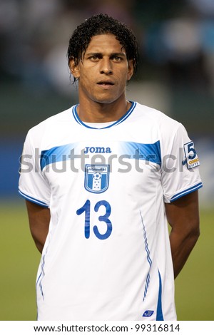 CARSON, CA. - JUNE 6: Honduras F player Carlo Costly #13 before the 2011 CONCACAF Gold Cup group B game on June 6 2011 at the Home Depot Center in Carson, CA.