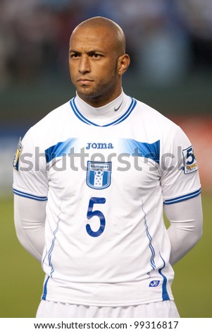 CARSON, CA. - JUNE 6: Honduras D player Victor Bernardez #5 before the 2011 CONCACAF Gold Cup group B game on June 6 2011 at the Home Depot Center in Carson, CA.
