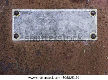 The old rusty metal place abstract background