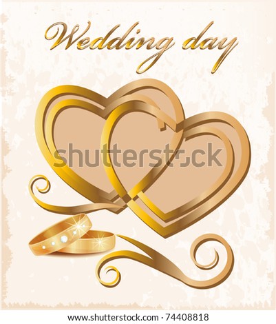 stock vector Vintage wedding card Save to a lightbox Please Login