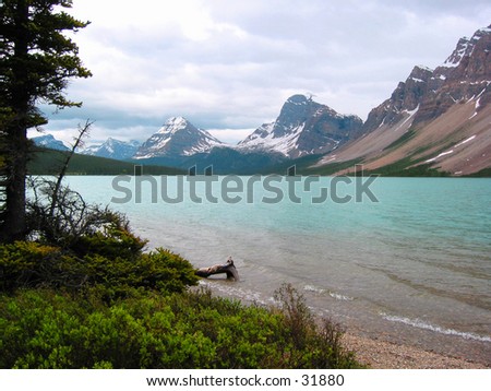 A mountain lake in Canada.
