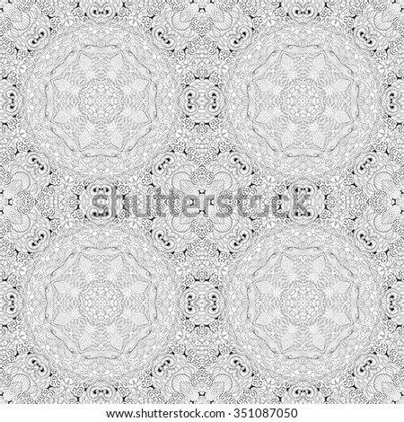 Tracery binary pattern. Mehendi carpet design. Neat even harmonious calming doodle texture. Also seamless. Indifferent discreet. Ambitious bracing usable, curved doodling mehndi.