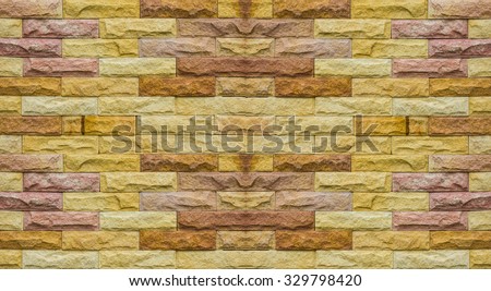 Brick wall beautiful colour texture background with light flare for art interiors design in home, house, building, shop, store, art store, coffee shop