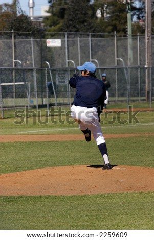 Pitcher on the mound
