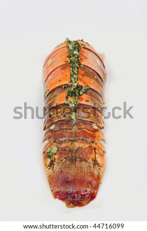 Oven-roasted lobster tail