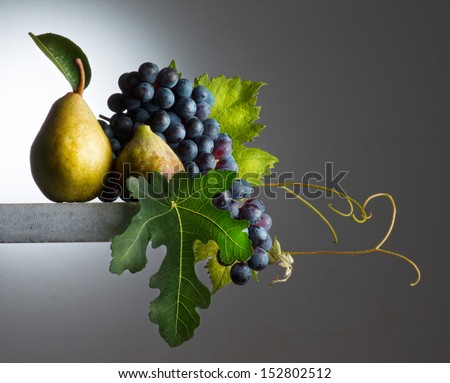still life with  autumnal fruits