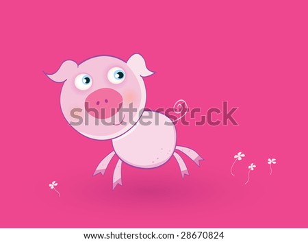baby pig cartoon