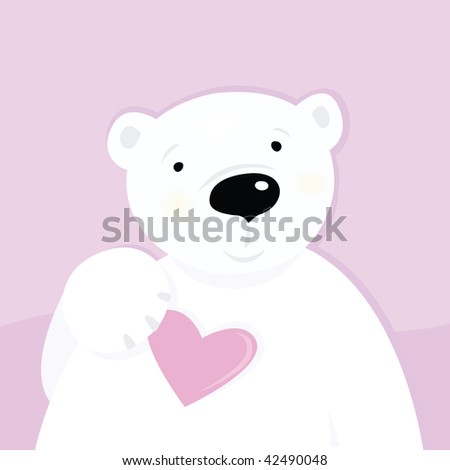 cute love heart pics. bear with love heart. Cute