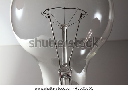 The light Bulb on the white Background
