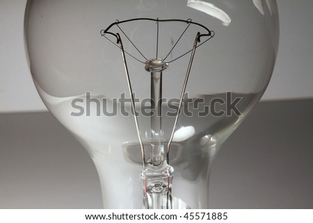 The light Bulb on the white Background