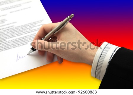 The Signature of Business Contract