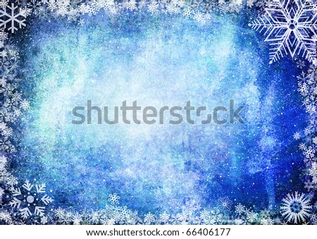 stock photo Blue Christmas grunge texture background