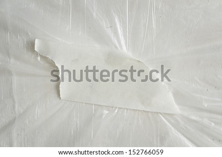 white tape patch over protection thin plastic film