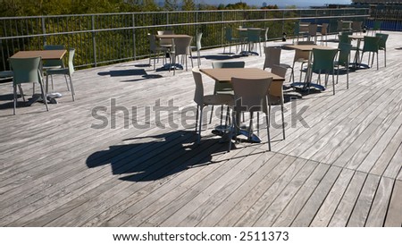 exterior restaurant wooden deck