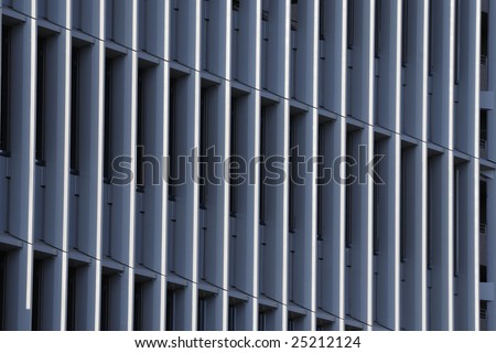 vertical abstract pattern of modern building, Tokyo, Japan