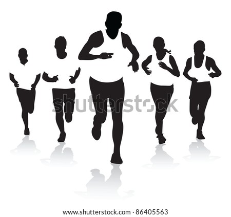 Group Of Runners