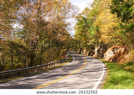 Fall Highway Scene