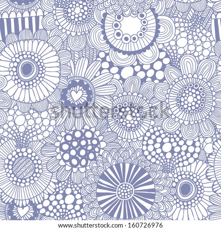 Stylish Seamless Pattern Made Of Gorgeous Flowers. Spring Vector Background. Seamless Pattern Can Be Used For Wallpapers, Pattern Fills, Web Page Backgrounds, Surface Textures.