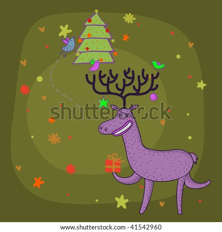 funny deer pictures. background with funny deer