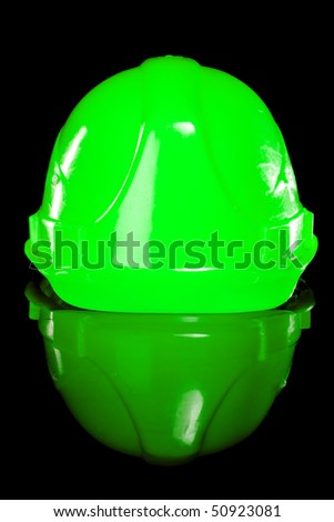 Hard hat isolated on a black background
