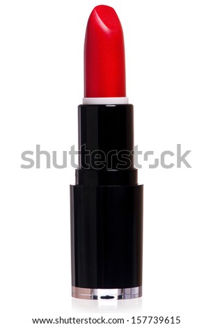 Single red lipstick