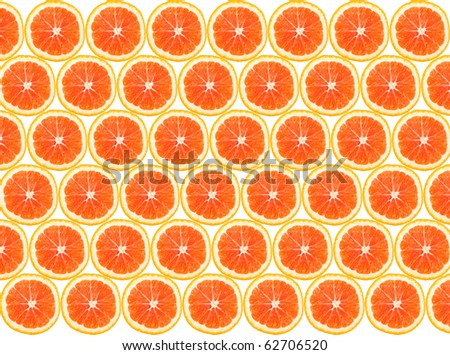 Half of orange isolated on white background