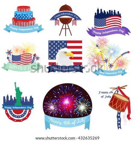 Happy fourth of july, Independence Day Design illustraion
