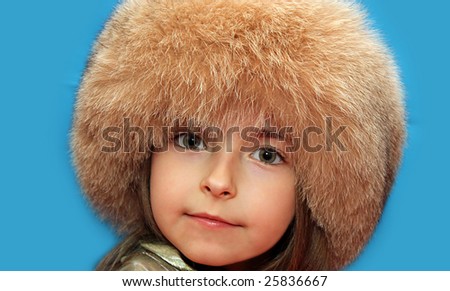 The girl in a fur cap