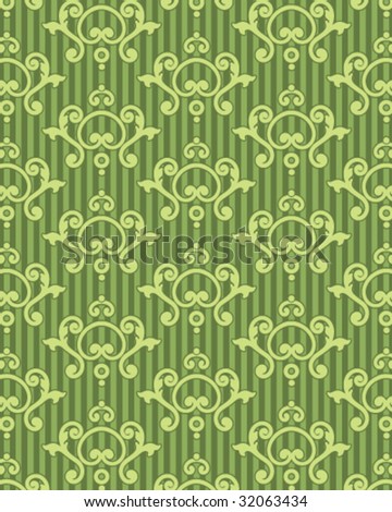 baroque wallpaper. green aroque wallpaper