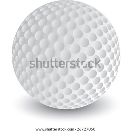golf ball vector. stock vector : golf ball isolated