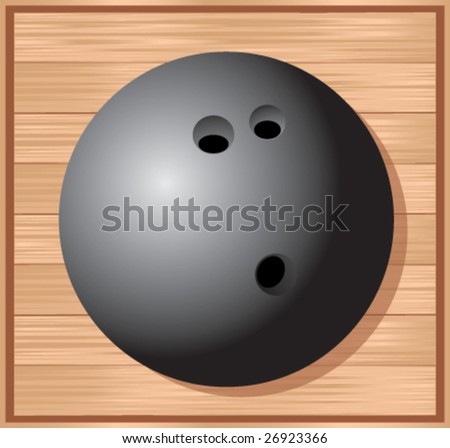 wood bowling ball