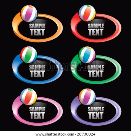 swoosh each ball icon beach ball vector. swoosh each ball icon
