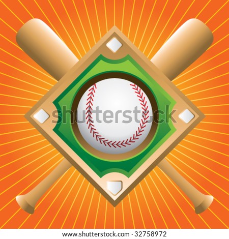 baseball diamond. vector : aseball diamond