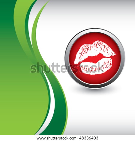 kissing lips vector. stock vector : kissing lips