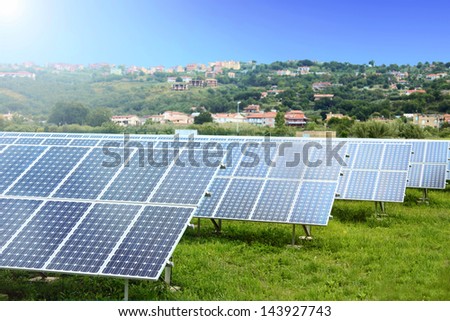 Solar Panels in a field of Grass