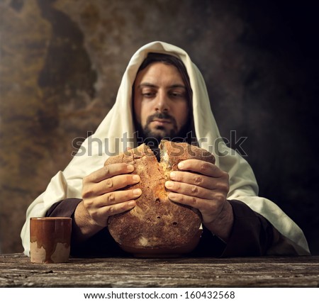 The Last Supper Jesus breaks the bread The Last Supper Jesus breaks the bread