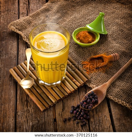 Golden Milk, made with turmeric. Remedy for many diseases.