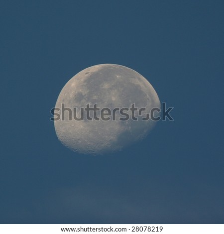 third quarter moon in daytime  ,lunar calendar 21st