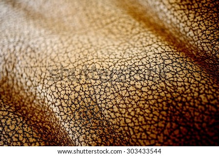 Leather skin