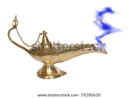 قصة علاء الدين والمصباح السحرى قصه من الف ليله وليله Stock-photo-genie-lamp-with-a-smoke-symbol-of-the-rapid-success-isolated-on-white-59200630