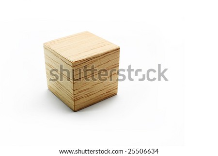 balsa wood tower. stock photo : Balsa wood cube,