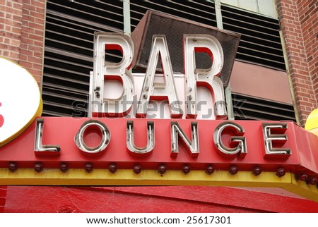 Retro Bar Lounge Sign